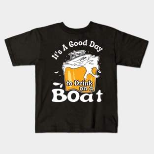 Drink On A Boat Kids T-Shirt